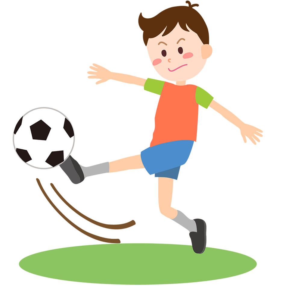 サッカーをしている男の子のイラスト 園だより おたより チラシで使えるかわいいイラストの無料素材集 イラストだより