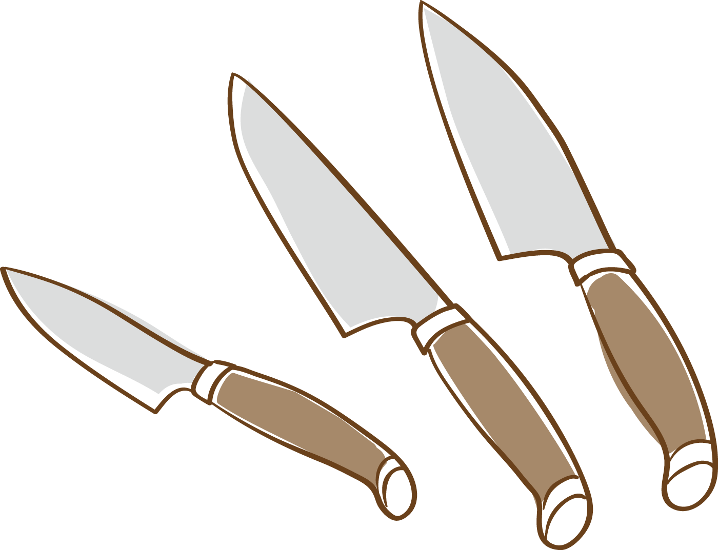 ナイフのイラスト（背景透過）