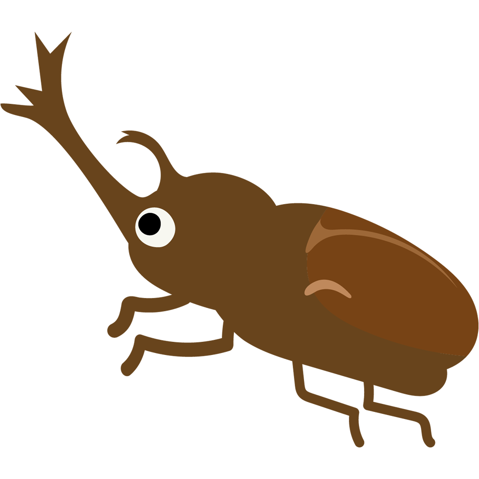 カブトムシのイラスト 園だより おたより チラシで使えるかわいい