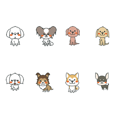 かわいい犬の罫線 ラインイラスト 園だより おたよりで使えるかわいいイラストの無料素材集 イラストだより