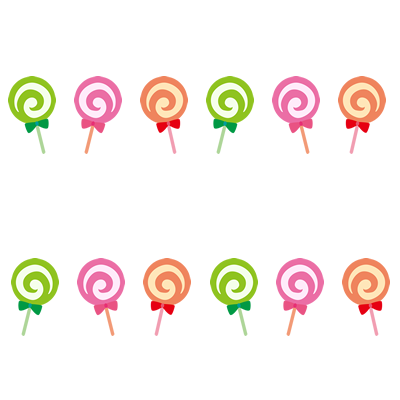 ペロペロキャンディーの罫線 ラインイラスト 園だより おたよりで使えるかわいいイラストの無料素材集 イラストだより