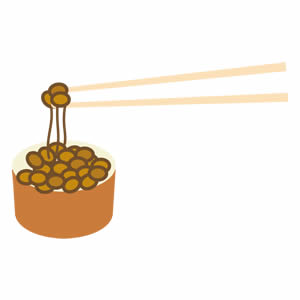 納豆のイラスト 食育だより 園だより おたよりで使えるかわいいイラストの無料素材集 イラストだより