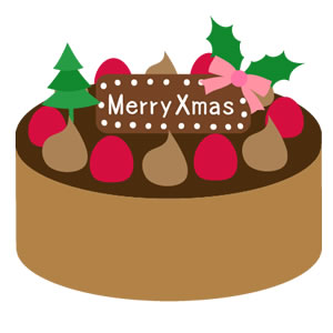 クリスマスチョコレートケーキのイラスト 園だより おたよりで使えるかわいいイラストの無料素材集 イラストだより